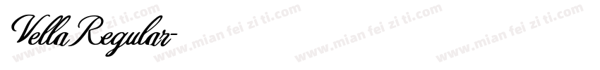 Vella Regular字体转换